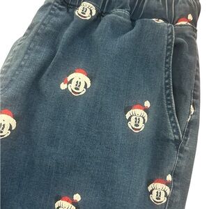 Disney Blue Character Joggers with Santa Hats